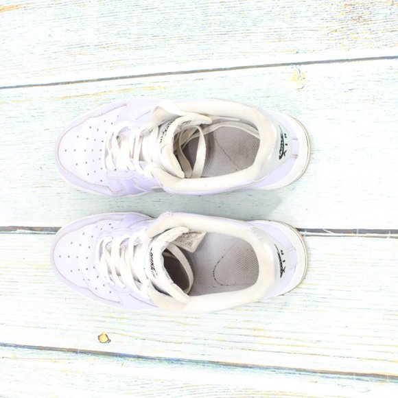 Nike Air Force 1 Purple Leather Lace Up Athletic Sneakers Shoes Size 6 - Picture 7 of 9